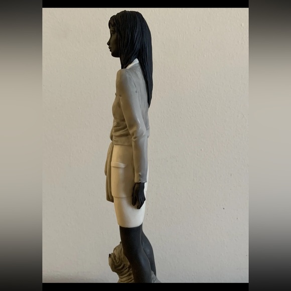 Vintage Argentina Figure Capodimonte Lady with Dog by M. Salvestrini 1988 - Picture 8 of 14